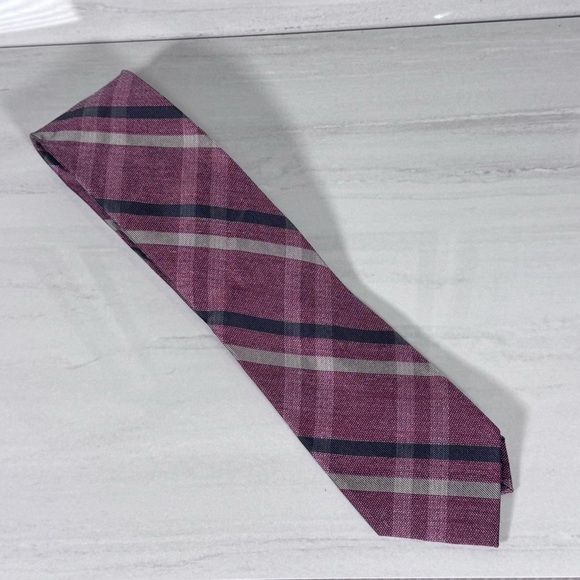 Elegant Purple Striped Men's Tie - Picture 1 of 2